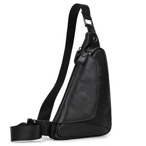 Men's Leather Sling Bag Chest Shoulder Backpack Crossbody Bag for💙